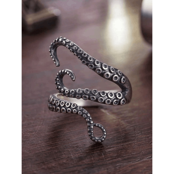 Wicked Silk Women's Tentacle Ocean Octopus Nautical Ring [One size fits most] - Picture 1 of 2